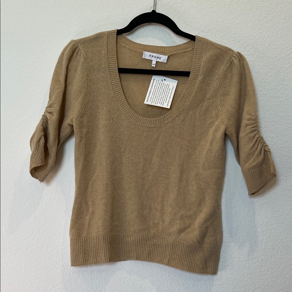 Frame Denim Cashmere Scoop Neck Sweater - Picture 3 of 6
